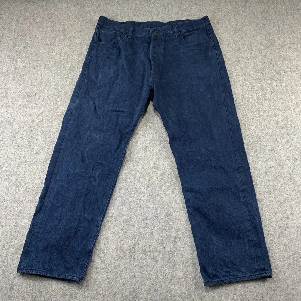 Levi's 501 Jeans Size 38x30 (36x27) MensDenim Straight Leg Button Fly Indigo
